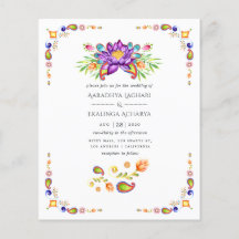 Trendy Floral Paisley Indian Wedding