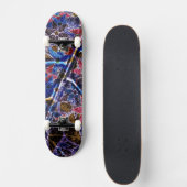 Trendy Floral Pattern #11 Persoonlijk Skateboard (Voorkant)