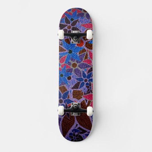 Trendy Floral Pattern #12 Persoonlijk Skateboard (Voorkant)
