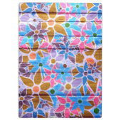 Trendy Floral Pattern #14 Klembord (Achterkant)
