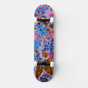 Trendy Floral Pattern #14 Skateboard