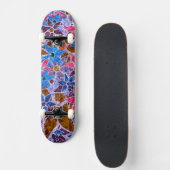 Trendy Floral Pattern #14 Skateboard (Voorkant)