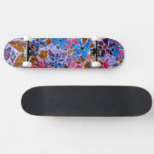 Trendy Floral Pattern #14 Skateboard (Horizontaal)