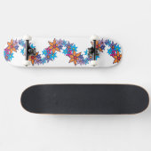 Trendy Floral Pattern #2 Persoonlijk Skateboard (Horizontaal)