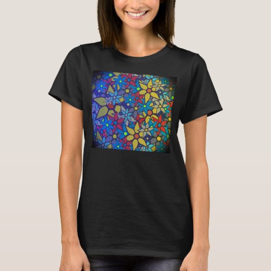 Trendy Floral Pattern #3 T-shirt (Voorkant)