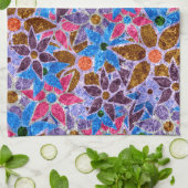 Trendy Floral Pattern  #3 Theedoek (Gevouwen)