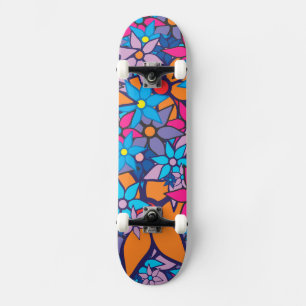 Trendy Floral Pattern #4 Persoonlijk Skateboard
