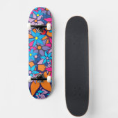Trendy Floral Pattern #4 Persoonlijk Skateboard (Voorkant)
