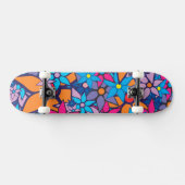 Trendy Floral Pattern #4 Persoonlijk Skateboard (Horizontaal)