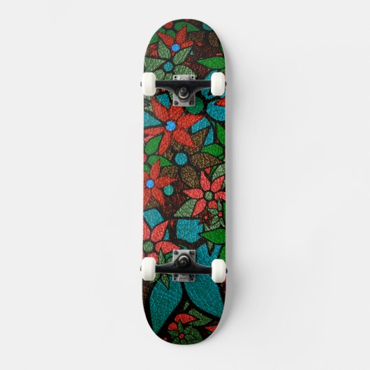 Trendy Floral Pattern #6 Persoonlijk Skateboard (Voorkant)