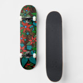 Trendy Floral Pattern #6 Persoonlijk Skateboard (Voorkant)
