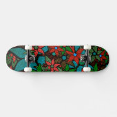 Trendy Floral Pattern #6 Persoonlijk Skateboard (Horizontaal)