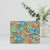 Trendy Floral Pattern #8 Briefkaart (Staand voorkant)