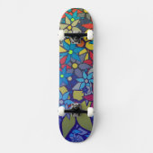 Trendy Floral Pattern #8 Skateboard (Voorkant)