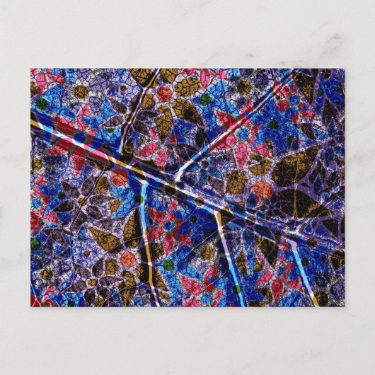 Trendy Floral Pattern  Briefkaart (Voorkant)