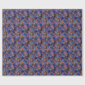 Trendy Floral Pattern Cadeaupapier (Vlak)