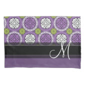Trendy Floral Pattern - Orchid and Lime Green Kussensloop (Voorkant)