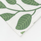 Trendy Floral Pattern Pink Yellow Paars Greenery Fleece Deken (Hoek)