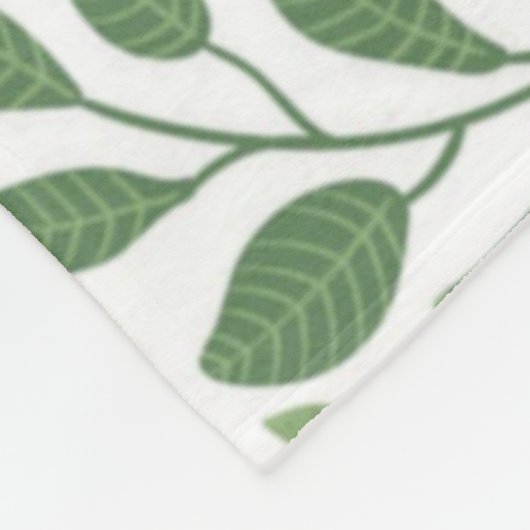 Trendy Floral Pattern Pink Yellow Paars Greenery Fleece Deken (Hoek)