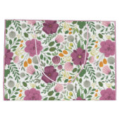 Trendy Floral Pattern Pink Yellow Paars Greenery Groot Cadeauzakje (Achterkant)