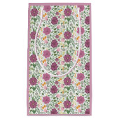 Trendy Floral Pattern Pink Yellow Paars Greenery Klein Cadeauzakje (Voorkant)