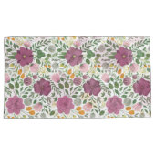 Trendy Floral Pattern Pink Yellow Paars Greenery Kussensloop (Voorkant-Rechts)