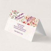 Trendy Floral Pattern Visitekaartje (Achterkant)