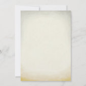 Trendy Floral Red en Gold Wedding Invitations Kaart (Achterkant)