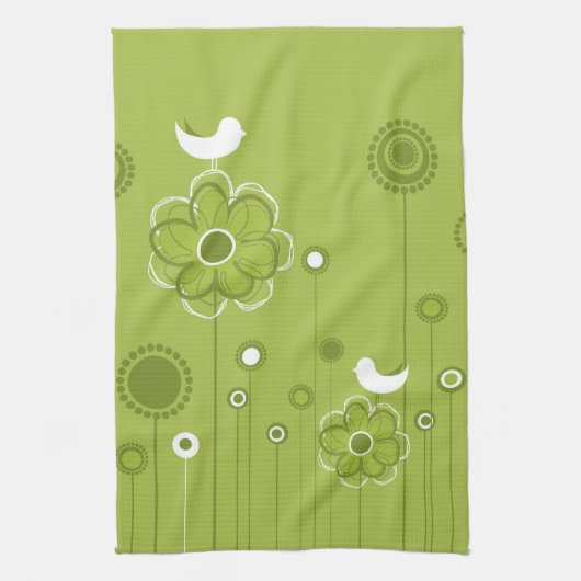 Trendy Floral Theedoek (Verticaal)