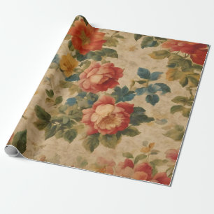 Trendy Floral Waterverf  Collectie Cadeaupapier