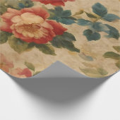 Trendy Floral Waterverf  Collectie Cadeaupapier (Hoek)