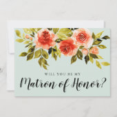 Trendy Floral zal je mijn matroos zijn van een eer (Voorkant)