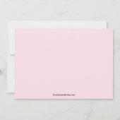 Trendy Floral Zebra Bridal Shower Invitation Kaart (Achterkant)