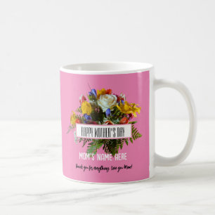 TRENDY FLORALE GELUKKIGE MOEDERDAG KOFFIEMOK