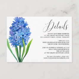 Trendy Flower Blue Hydrangea Wedding Details Kaart