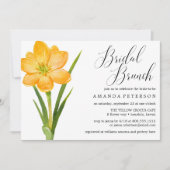 Trendy Flower YELLOW CROCUS bruiloft Bridal Brunch Kaart (Voorkant)