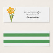 Trendy Flower YELLOW CROCUS instagram Kaarten Mini Visitekaartjes (Voorkant /achterkant)