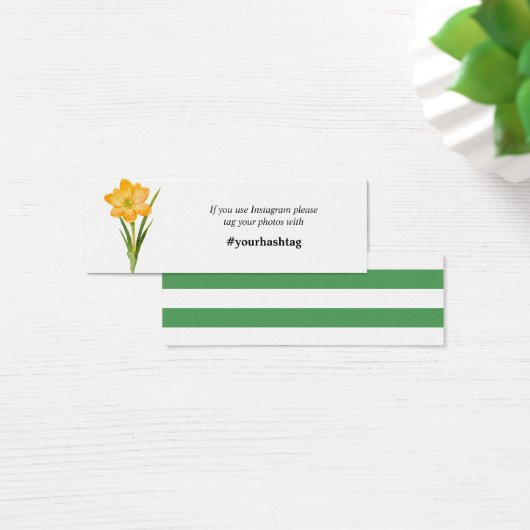 Trendy Flower YELLOW CROCUS instagram Kaarten Mini Visitekaartjes (Bureau)