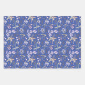 Trendy  Flowers Garden Eerste Tweede Verjaardag Inpakpapier Vel (Voorkant 3)