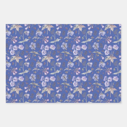 Trendy  Flowers Garden Eerste Tweede Verjaardag Inpakpapier Vel (Voorkant 3)