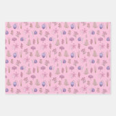 Trendy  Flowers Garden Eerste Tweede Verjaardag Inpakpapier Vel (Voorkant)