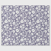 Trendy flowers seamless pattern. Small vintage flo Cadeaupapier (Vlak)