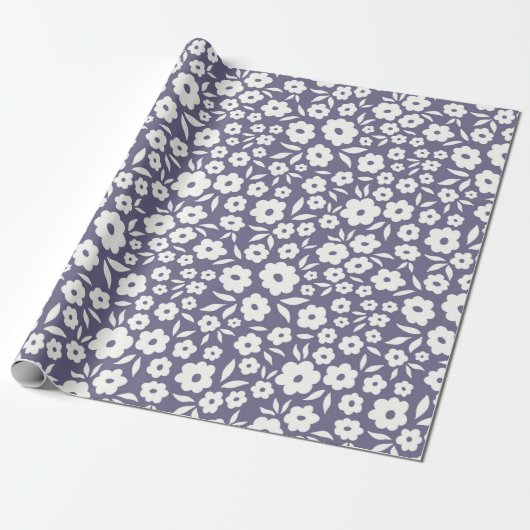 Trendy flowers seamless pattern. Small vintage flo Cadeaupapier (Uitgerold)