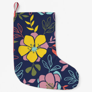 Trendy flowers seamless pattern. Small vintage flo Kleine Kerstsok