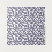 Trendy flowers seamless pattern. Small vintage flo Wandkleed (Voorkant (horizontaal))
