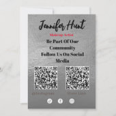 Trendy Flyers Social Media QR Code Uitnodiging (Voorkant)