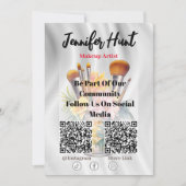 Trendy Flyers Social Media QR Code Uitnodiging (Voorkant)