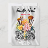 Trendy Flyers Social Media QR Code Uitnodiging (Voorkant)