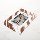 Trendy Folie Kerst Kaart Sjabloon Vakantie Wit (Gedraaid)