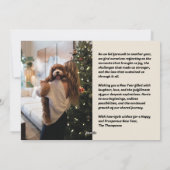 Trendy Font Mix Nieuwjaar fotokaart Feestdagenkaart (Achterkant)